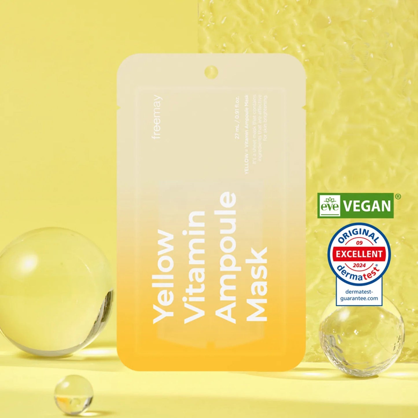 Freemay Yellow Vitamin Ampoule Mask 27ml 10ea