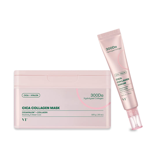 VT Cica Collagen Recovery Set(Sheet Mask+Cream)