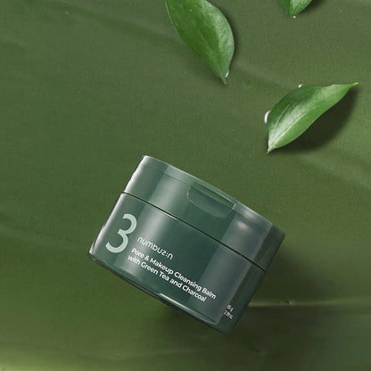 No.3 Pore & Makeup Cleansing Balm with Green Tea and Charcoal 85g