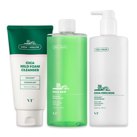 VT Cica Big Size Routine Set (Cleanser+Toner+Emulsion)